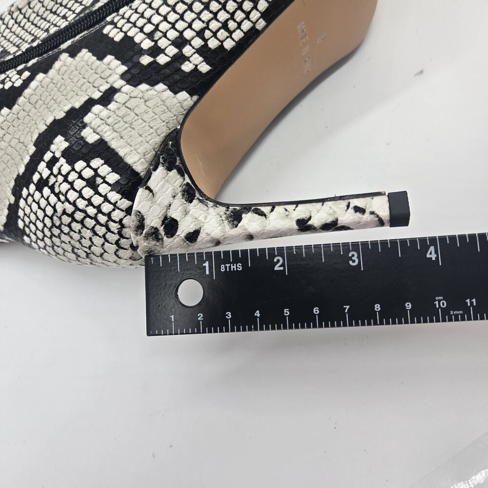 Snakeskin Knee High Boots Women Tall Boot Stiletto Heel Pointed Toe SIZE 9 Zip - Picture 10 of 11